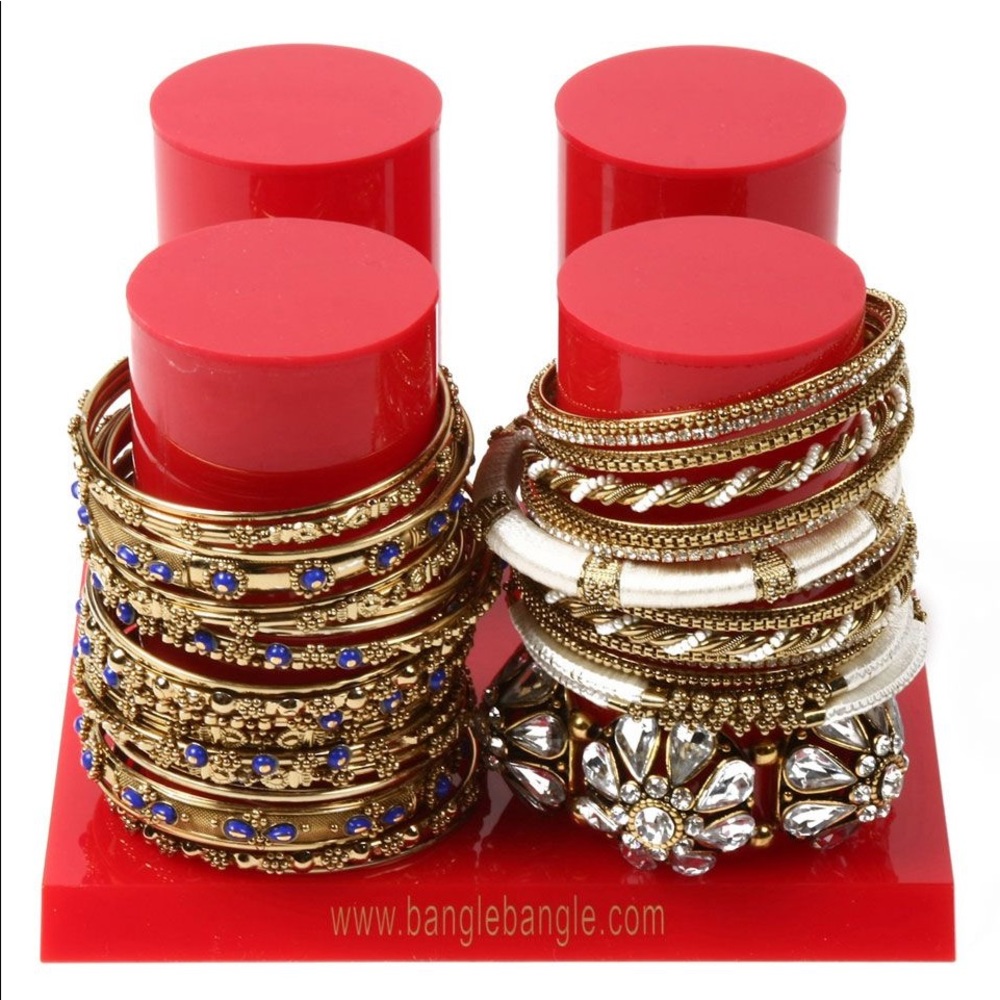 GREEN Amrita Singh 4 bangle tower